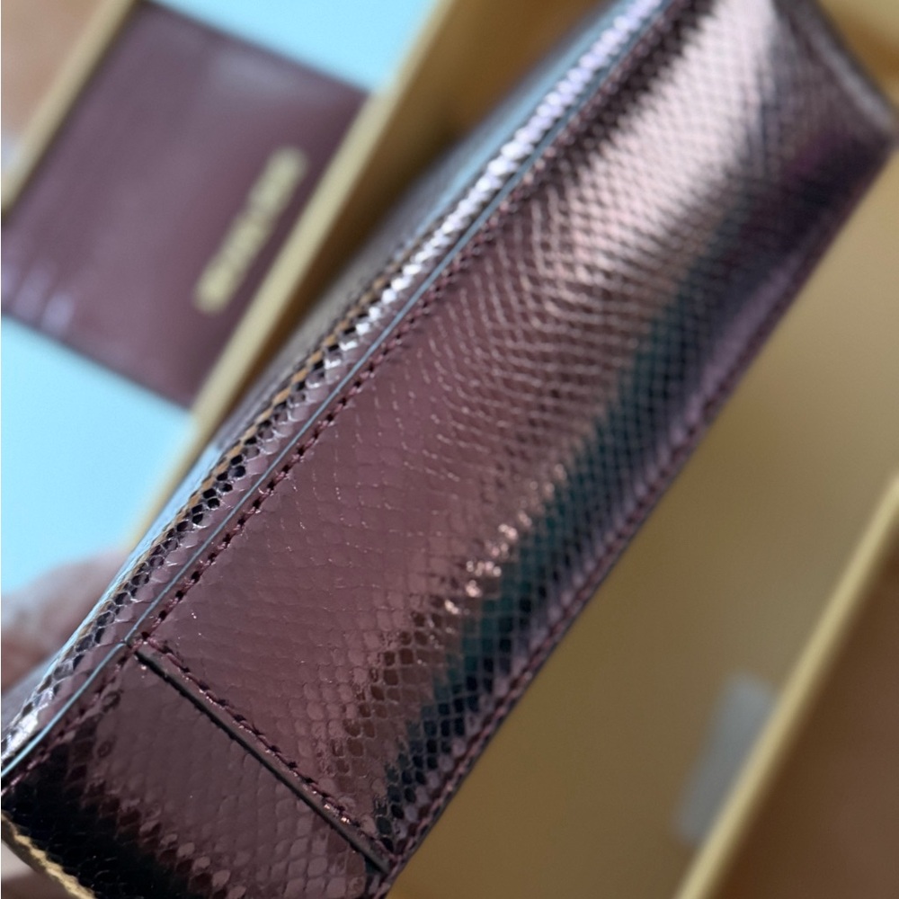 Michael Kors Purse Wallet Set in Deep Burgundy Giftable NIB Rouge MSRP $548 - Picture 3 of 9